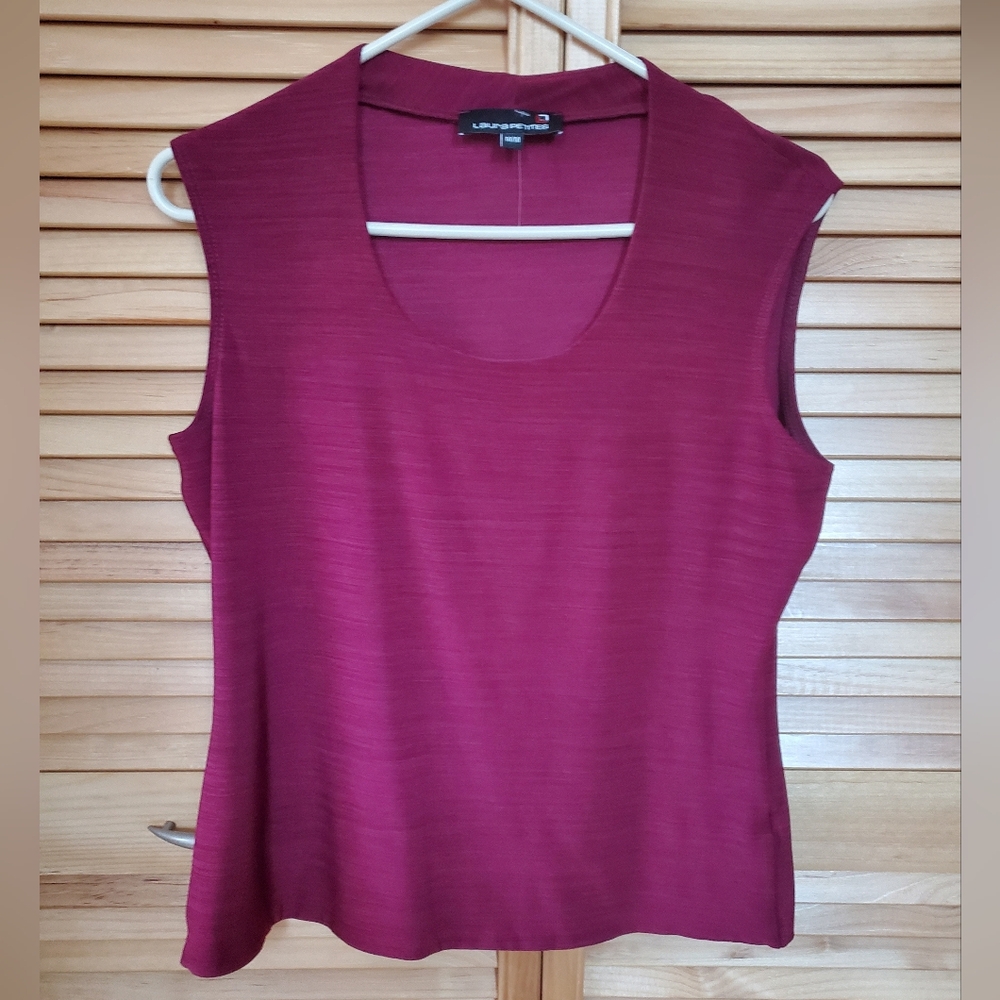 Mint Rich Wine Red Silky Sleeveless